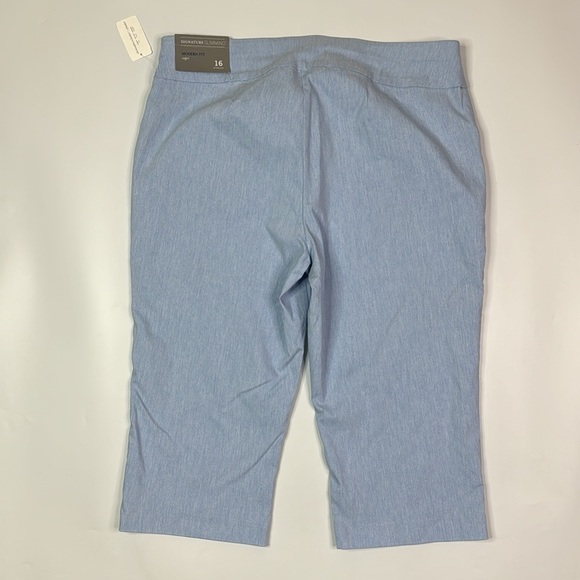 Christopher & Banks Modern Blue Capri Pants Size 16 NWT - Picture 4 of 13